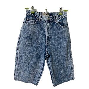 Vintage Bonjour Jean Shorts Womens 6 Acid Wash Long Walking Bermuda Denim Y2K